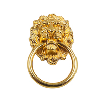 Pinlong – accessoires de quincaillerie, poignée de meuble dorée en forme de Lion pour chaises/lits