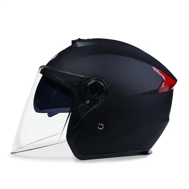 Helm sepeda Off-road sepeda motor wajah setengah terbuka, helm sepeda motor Off-road disetujui Dot Vintage