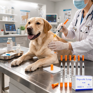 बाँझ सुरक्षा दर्द रहित इंसुलिन सिरिंज 1 मिली 31 ग्राम 8 मिमी ल्यूलर लॉक टिप चिकित्सा डिस्पोजेबल इंसुलिन सुई पशु पशु पशु पशु पशु पशु चिकित्सा सिरिंज - Product Image 2