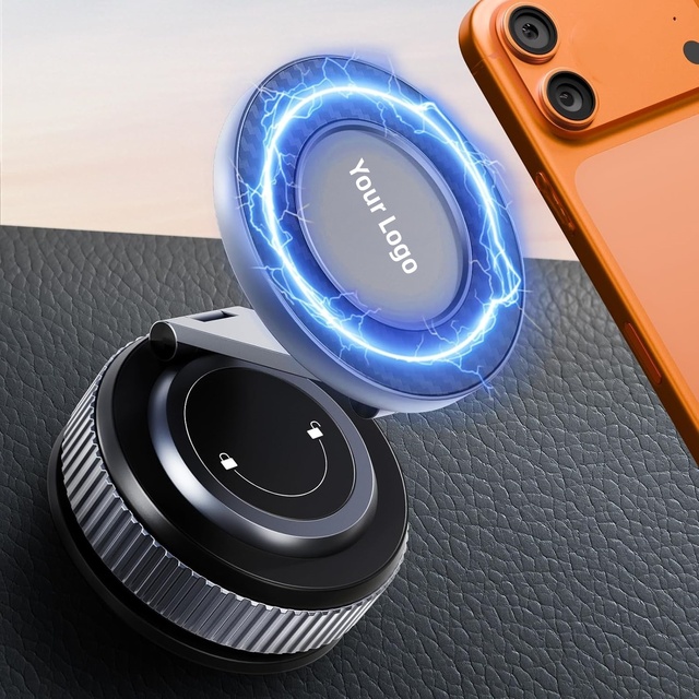 Car Phone Holder for Magsafe [96LBS Ultra Vacuum Suction+2800gf Ultra Magnetic] Car Phone Mount 360° Adjustable, Phone Holders