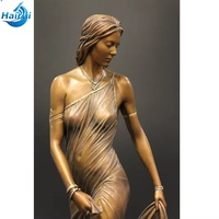 Statues de femmes modernes, belles statues de jardin de grande taille en bronze, personnalisées pour la décoration extérieure de la maison, modèle sportif en laiton, Europe