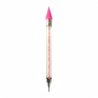 Fabricant vente en gros ensemble de stylos à ongles tête de stylo à double traction avec stylo perforateur adhésif sculpté