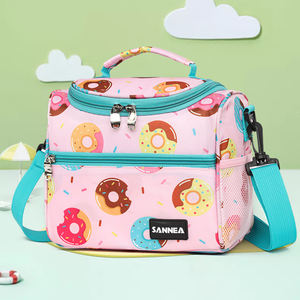 Tas Makan Siang Terisolasi Portabel Motif Kartun Fashion Terbaru untuk Wanita Pria, Tas Selempang Bahu untuk Pelajar Anak-anak, Tas Pendingin Piknik - Product Image 2