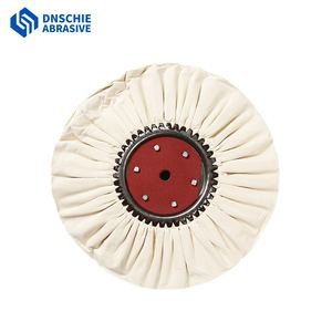 Fabrik <span class=keywords><strong>6</strong></span> Zoll Faltbares Luftwindrad Stoffrad Schleifwerkzeuge Weißes Baumwoll-Polierrad zum Polieren und Schleifen - Product Image 2