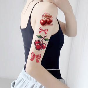 Vente chaude Noeud Papillon 3D Sexy Lèvres Rouges Autocollant De <span class=keywords><strong>Tatouage</strong></span> Temporaire Étanche Série De Fruits Cerise Corps Autocollant De <span class=keywords><strong>Tatouage</strong></span> - Product Image 2