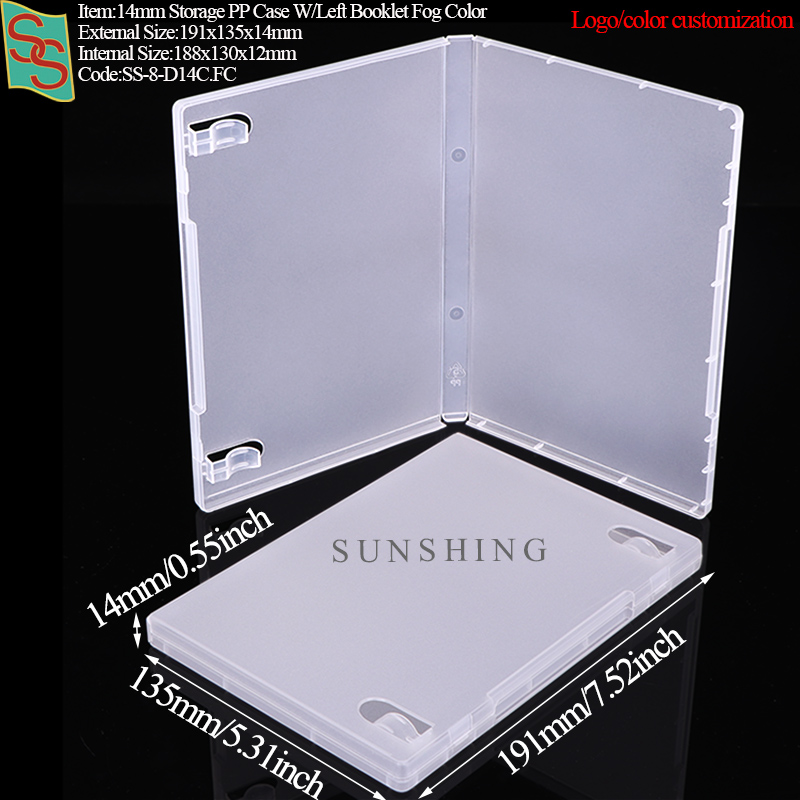 D14C:191x135x14mm--W/Left Booklet Fog
