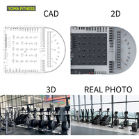 Solution clé en main pour centre de fitness en Afrique, quartier commercial central, équipement complet de salle de sport pour investisseur