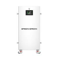 Batterie Lithium-Ion Verticale Basen Green 51.2V 48V 280Ah 314Ah 315Ah LifePO4 avec Boîtier JK V19 BMS 2A Équilibrage Actif et Écran Tactile