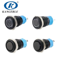 Tombol Tekan Lift Elektronik Pintar Logam Chinakel 12mm dengan Lampu LED, Sakelar Kunci, Momentary 220V, Peralatan Rumah Tangga, IP67, IK10