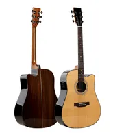 Newデザイン41インチカッタウェイすべて木製アコースティックギター卸売