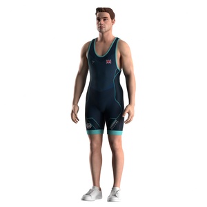 Maillots de lutte nationaux d'élite des États-Unis, durables, à séchage rapide, respirants, coupe ergonomique pour les entraînements intenses - Product Image 5