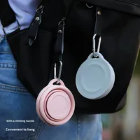 Couvercle de tasse télescopique pliable en silicone écologique, de qualité alimentaire, compatible lave-vaisselle et micro-ondes, pour bain de bouche, tasse de voyage portable, camping