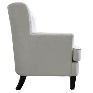 Vente en Gros de Meubles Modernes en Tissu avec Bouton Tufté Fauteuil à Oreilles Haut pour le Salon - Product Image 3