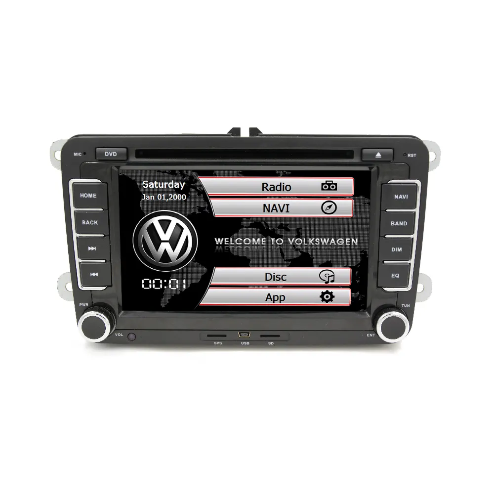 OEM 7 Inch Car DVD Player With Radio Video For Volkswagen Polo Tiguan Passat B6 CC Golf 5 Amarok