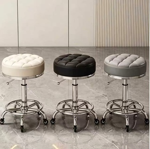 Barber's <b>Stool</b> Salon <b>Stool</b> Beauty <b>Pink</b> and Gold Tattoo Chair Salon Barber Wholesale Multifunction Adjustable Cosmetic - Product Image 1