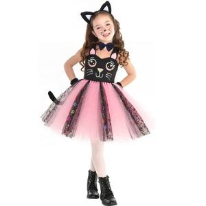 Disfraces <span class=keywords><strong>de</strong></span> Princesa para <span class=keywords><strong>Niñas</strong></span>, con Estampado <span class=keywords><strong>de</strong></span> Huellas <span class=keywords><strong>de</strong></span> Patas Coloridas, <span class=keywords><strong>de</strong></span> Poliéster, para Halloween, Cosplay <span class=keywords><strong>de</strong></span> Películas y Televisión, Actuaciones Escénicas, Venta al Por Mayor - Product Image 3