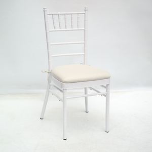 Moderno bianco impilabile Silla <span class=keywords><strong>Tifany</strong></span> sedie in metallo resistente per mangiare all'aperto Hotel soggiorno-per eventi - Product Image 4