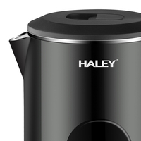 Bouilloire électrique en acier inoxydable personnalisée HALEY, intérieur en acier inoxydable 304 de qualité alimentaire, pour les importateurs d'appareils électroménagers de qualité