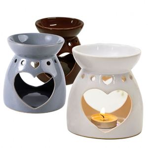 Hot Sale Hearts, Hollow Ceramic Oil <b>Burner</b> Wholesale Ceramic Wax Melter Warmer Lamp <b>Candles</b> Essential Oil Incense <b>Burners</b> - Product Image 1