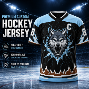 Zede Sublimatie IJshockey Jersey Unisex Aangepaste Logo Naam Nummer Ademend Snel Droogend Anti-UV Ronde Hals Korte Mouw Sport - Product Image 2