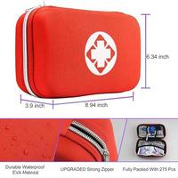 Vente flash Trousse de premiers soins en EVA avec fournitures médicales Sac médical à fermeture éclair pour les voyages en plein air Organisateur de survie en cas d'urgence