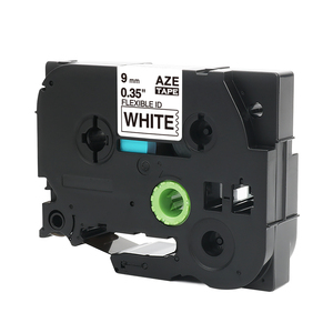 Aimo Wholesale Compatible P-Touch Aze TZe-FX221 <span class=keywords><strong>Ruban</strong></span> d'étiquetage noir et blanc <span class=keywords><strong>pour</strong></span> <span class=keywords><strong>étiqueteuse</strong></span> 9mm - Product Image 1