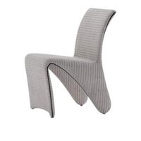 Chaise de salle à manger en tissu avec pieds en métal pour restaurant et hôtel