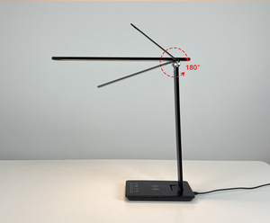 Nouveau produit Design en métal <span class=keywords><strong>lampe</strong></span> de Table <span class=keywords><strong>à</strong></span> abat-jour Extra Large avec chargeur USB <span class=keywords><strong>sans</strong></span> <span class=keywords><strong>fil</strong></span>, 6 étapes de gradation et CCT, <span class=keywords><strong>lampe</strong></span> <span class=keywords><strong>d</strong></span>'étude - Product Image 3