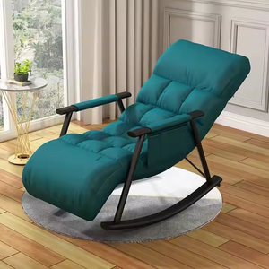 Poltrona a dondolo moderna e confortevole, imbottita, per camera da letto e esterni - Bestseller - Product Image 6