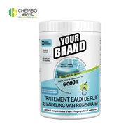 Polvo Tratador de Agua de Lluvia para Tanques de Agua de Tu Marca, Clarificador, Eliminador de Olores, Tratamiento de Agua para Cisternas Exteriores, Bioenzima 6000L 50%-80%