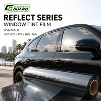 USA Manufacturer Sputtering Metal Reflective PET Window Tint Film 67% TSER One Way Mirror Windshield Film 10 Year Warranty 50%