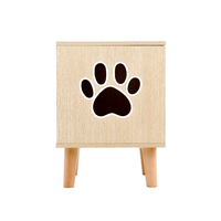 Usine directe luxe intérieur chat maison amovible abri pour animaux de compagnie à la main en bois chat meubles
