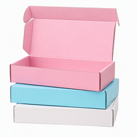 Boîte en carton personnalisée haute résistance 350 g/m² en carton ondulé rigide gaufré, emballage plat à assembler pour cadeaux, cosmétiques, supermarchés
