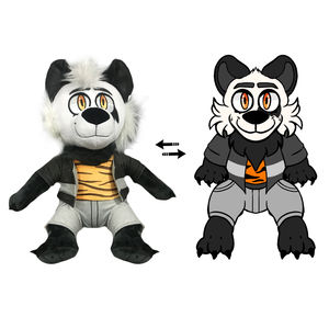 Costume de loup en peluche personnalisé, design créatif d'anime 2023, loup-garou mignon et doux, jouets en peluche pour animaux - Product Image 5