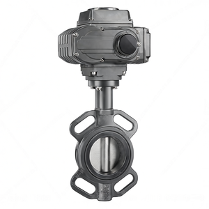 Vanne papillon motorisée électrique en fonte de type wafer COVNA 90 jours de garantie DN200 PN16 8 pouces 24 volts avec siège en caoutchouc EPDM - Product Image 1