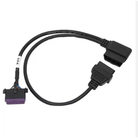OBD 2 16Pin OBD2 16 Pin Male To dual Female Extension Cable, OBD Adapter cable for VW AUDI In Stock