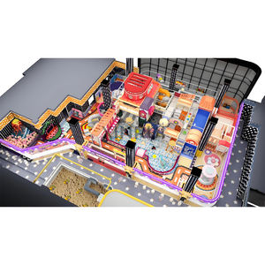 Équipement de terrain de jeu intérieur pour enfants de qualité commerciale sur <span class=keywords><strong>le</strong></span> thème du carnaval. Tout-en-un avec une énorme fosse à balles - Product Image 6