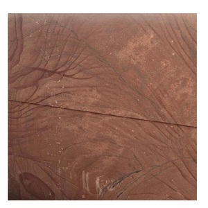 Dalle en grès rouge terre cuite foncé naturel pour revêtement de sol, décoration murale, aménagement paysager, allées et patrimoine architectural - Product Image 1