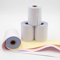 Fournisseurs de papier NCR 3 plis, rouleaux de papier pour caisse enregistreuse sans carbone, image bleue noire, CB CFB CF, papier copie NCR