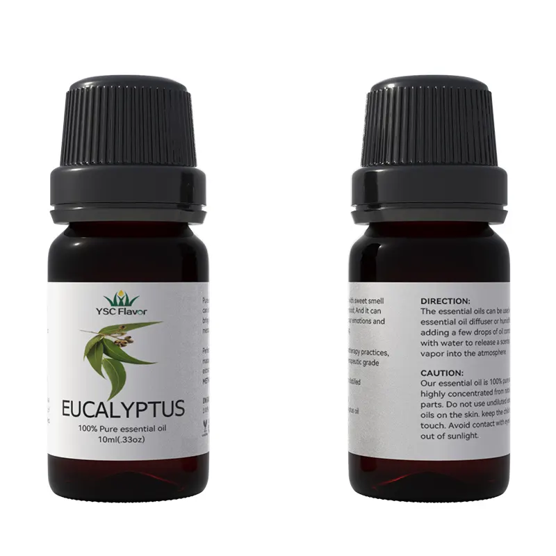 Grosir jumlah besar 100% minyak esensial daun eukaliptus organik murni untuk lilin Diffuser