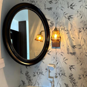 Specchio da Bagno Ovale Stile Europeo Vintage <span class=keywords><strong>2026</strong></span>, da Parete per Soggiorno, Ingresso e Uso Alberghiero, Specchio per Trucco e Vanità - Product Image 1