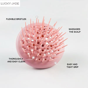 Großhandel neue kunden spezifische Haar wäsche Kopfhaut Shampoo Bürsten, flexible Borsten manuelle Kopfhaut Massage gerät - Product Image 4