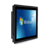 Petite taille métal robuste 7 "pouces LED LCD tablette industrielle écran tactile capacitif panneau PC HMI prise en charge Wind0ws Linux OS