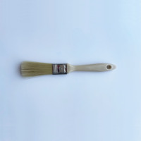 Ensemble de pinceaux industriels à poils en filament, manche en plastique jaune, virole étamée, pour polissage, vente chaude, OEM