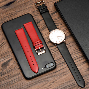 Lionorm Bracelet de montre à quartz en cuir véritable de luxe noir marron <span class=keywords><strong>bleu</strong></span> 12mm14mm 16mm 18mm 20mm 22mm tailles disponibles - Product Image 2