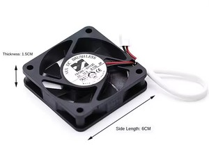 ใหม่สำหรับ <span class=keywords><strong>ARX</strong></span> 6015 FD1260-S3112C DC12V 0.13A พัดลมระบายความร้อนแบบเงียบ60มม. - Product Image 3