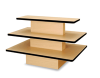 Tables en bois de présentation Premium à 3 niveaux carrées
