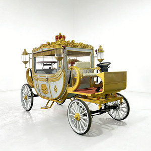 Calèche royale électrique de luxe européenne pour l'extérieur, calèche royale électrique assortie à la calèche royale à chevaux, à vendre - Product Image 1