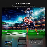 Projecteur vidéo de cinéma maison portable WiFi mini Cheerlux Factory OEM, prend en charge 1080P 4K LCD, courte portée, angle de 360 degrés