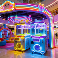 Máquinas de Juegos Operadas con Monedas, Máquinas de Juegos de Arcade, Mini Máquina Expendedora de Ganchos, Máquina de Premios con 40 Ganchos